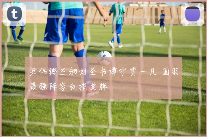 梁伟铿王昶刘圣书谭宁贾一凡 国羽最强阵容剑指奖牌